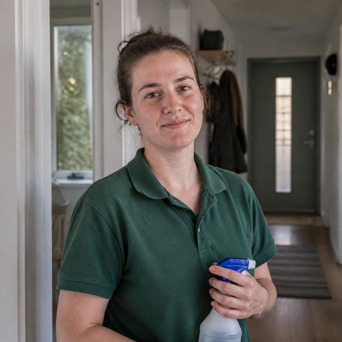 Verificeret rengøringsassistent i et nordisk hjem